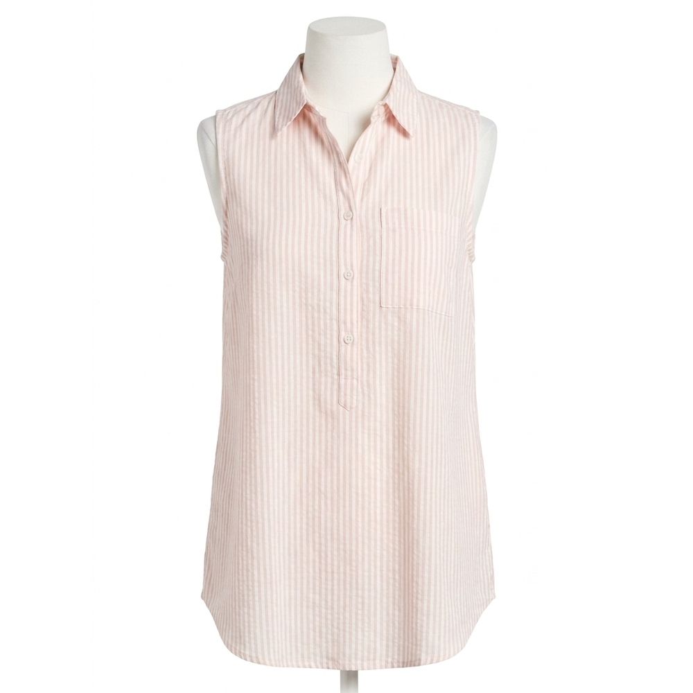 NEW SEW IN LOVE ivory breezy days sleeveless top in pink